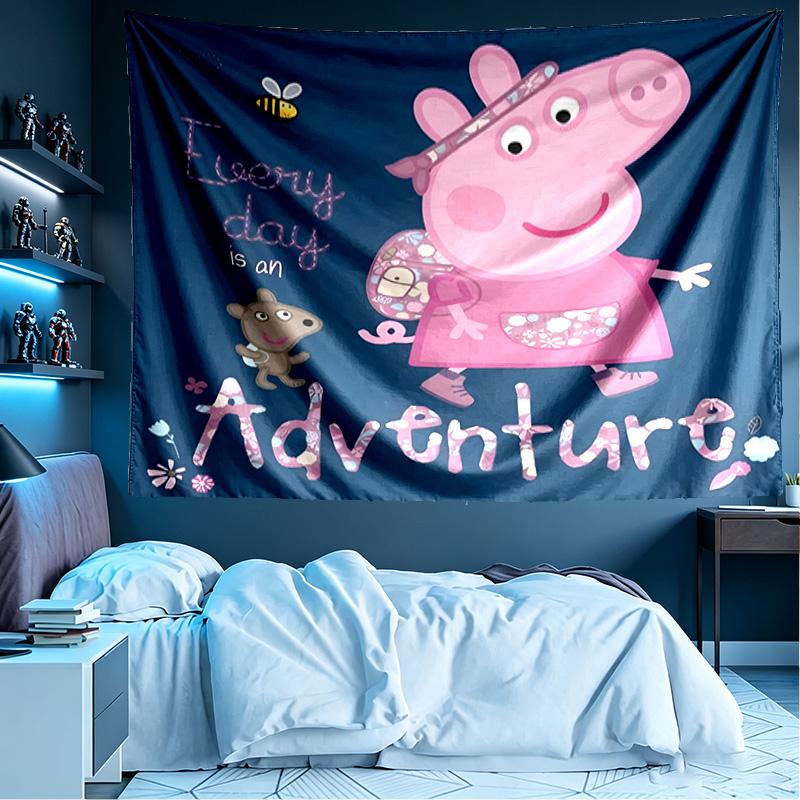 Cartoon animation Print Tapestry, Lightweight Wall Hanging, for Bedroom, Dorm, Living Room, Home Art Decor - Birthday Christmas Gift for Friends