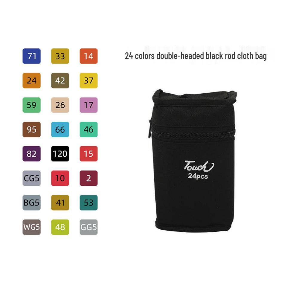 TOUCH 80-fargers dobbeltsidig alkoholbasert tusjsett for barnekunst og mangategning