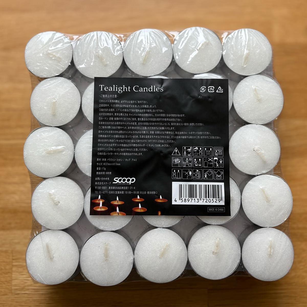 

Чайная свеча без запаха для более 6 штук алюминиевых подсвечников, [Горит часов] 50, Чашки, Свечи, белый