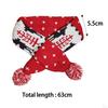 Christmas Dog Cat Santa Scarf Xmas Pet Knitted Winter Neck Warmer Costume for Puppy