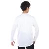 Mizuno Tennis Practice Long Easy to Move Size L Shirt, Sleeve, Moisture-Wicking, Quick-Drying, in, 62JAA510, White/Turquoise,
