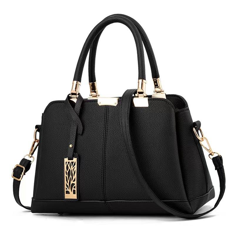 

New bag fashion women s bag handbag middle-aged mother bag shoulder bag hot-selling bags чёрный