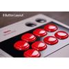 8Bitdo Bluetooth Arcade Stick for Switch & Windows (White/Red/Black)