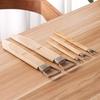 5-Piece Stainless Steel and Bamboo Clay Tool Set for Trimming & Texturing in Sculpture & Modeling