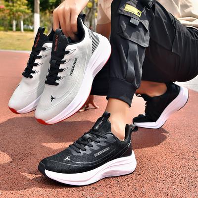 Ultra-light Couple Shoes, Sports Shoes, Carbon Plate Mesh Surface, Wear-resistant, Breathable and Lightweight, Student Running Platform Casual Shoes