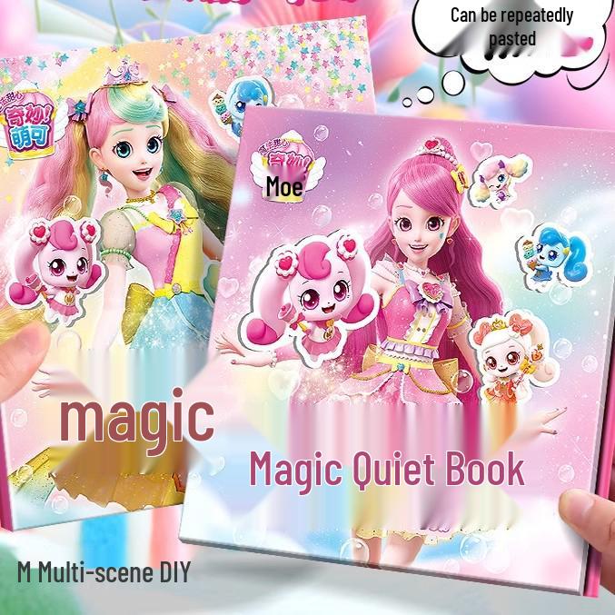 

New Moko Magnetic Quiet Book: Heart Princess Stickers & Painting Toy for Girls
