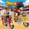 Sale Dragon Ball Anime Figure Son Goku Master Roshi Locomotives PVC Action Kame Sennin Motorcycle Toys