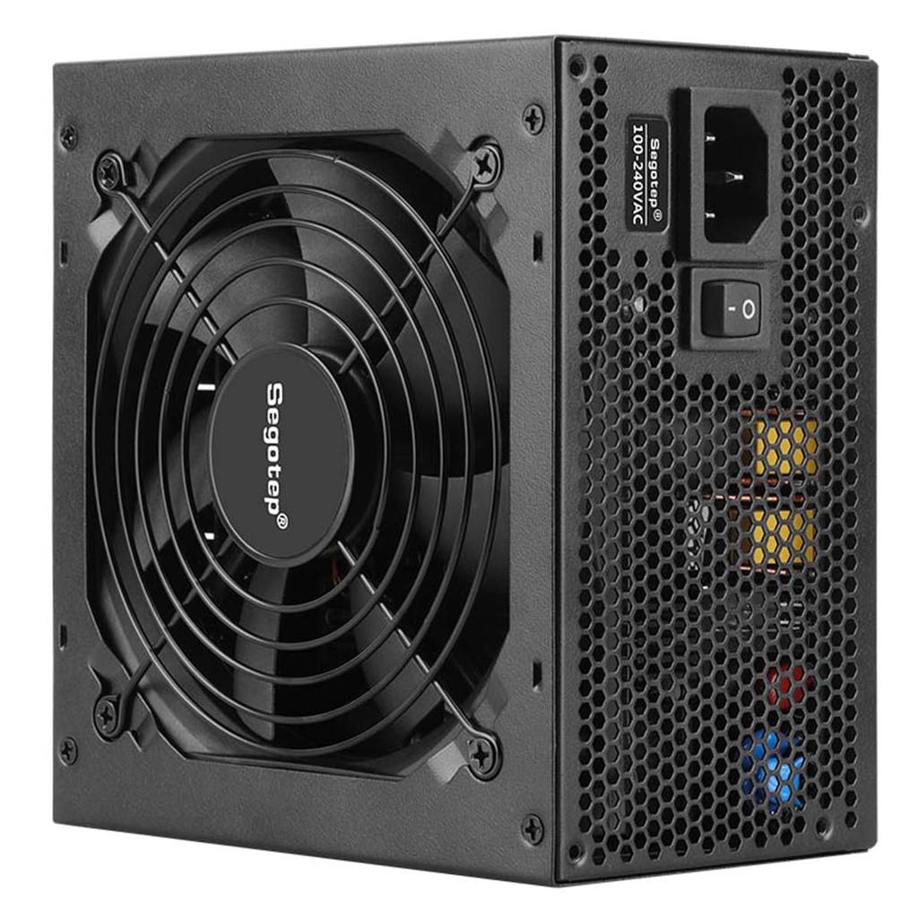 Segotep 80PLUS GOLD Certified Power Supply GM750W with ATX 120mm Fully Modular Compact 140mm Depth High-Efficiency 3.1 Fan, Design,
