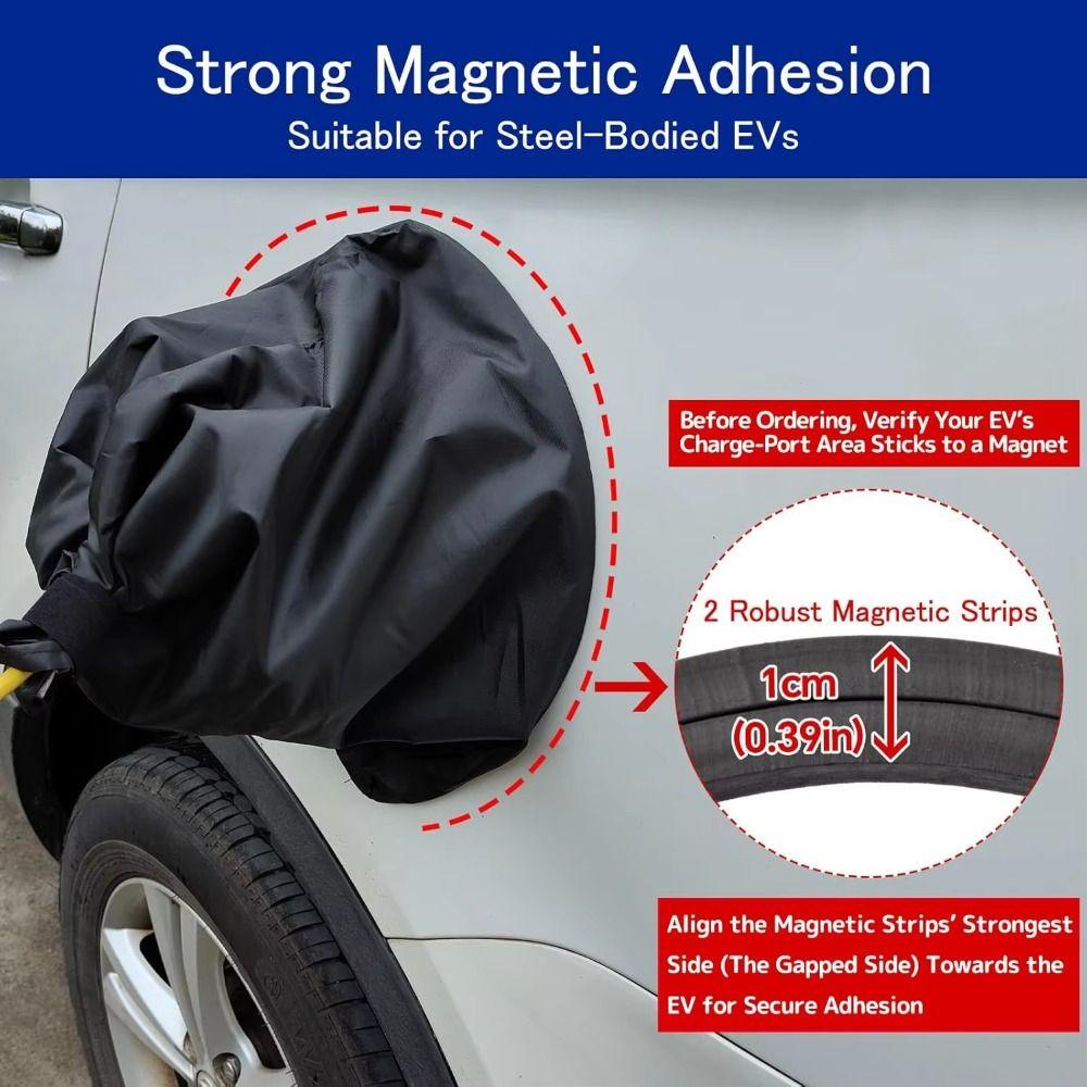 Waterproof Magnetic Electric Car Charger Plug Cover EV Charger Car Cover For Electric Auto