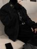 Men's Baroque Style Suede Velvet Jacket - Korean & Japanese Spring/Autumn Trendy Style