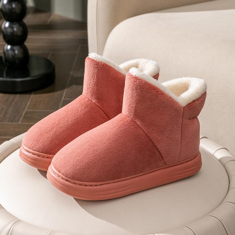 Snow boots women's winter thick-soled thickened velvet indoor home bag and thermal cotton slippers women's outer wear