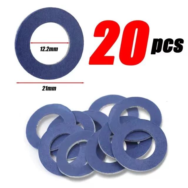Car Oil Pan Drain Screw Gasket Engine Sump Oil Drain Bolt Seal Gasket 12mm Hole Nut Seal Ring for Toyota Lexus OE# 90430-12031