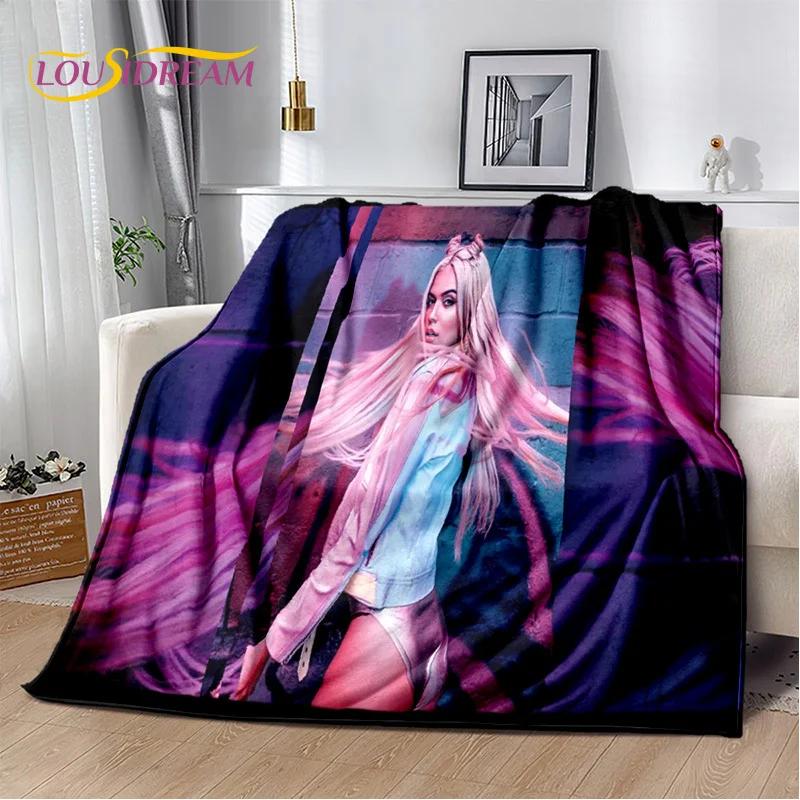 Karol G Singer Printing HD Blanket,Soft Throw Blanket for Home Bedroom Bed Sofa Picnic Travel Office Rest Cover Blanket Kids