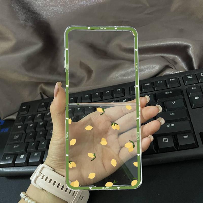 

Summer Fruit Yellow Lemon Phone Case For Samsung Galaxy Z Flip 6 ZFlip 5 Shockproof Hard Cover for Samsung ZFlip4 ZFlip3 Shell Galaxy ZFlip 3
