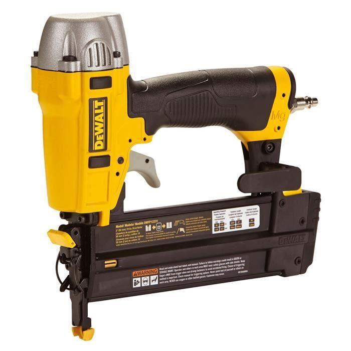 DeWALT DPN1850 Cloueur De Finition Pneumatique Sans Huile 18G 15-50mm Coffret