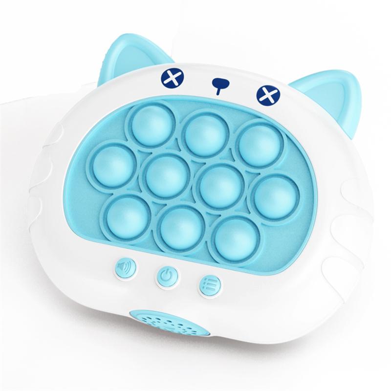 3 Colors 1 pcs Electronic Pop Quick Push Bubbles Game Machine Kid Cartoon Fun Squeezing Toys Anti Stress Sensory Bubble Toy Gift
