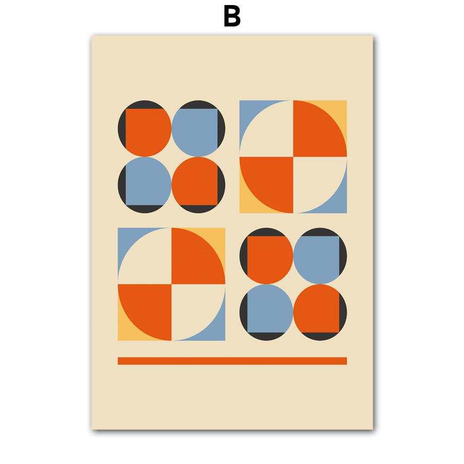 Bauhaus Lines Stripe Geometric Wall Art Posters Prints Nordic Abstract Canvas Painting Hotel Bar Pictures For Living Room Decor