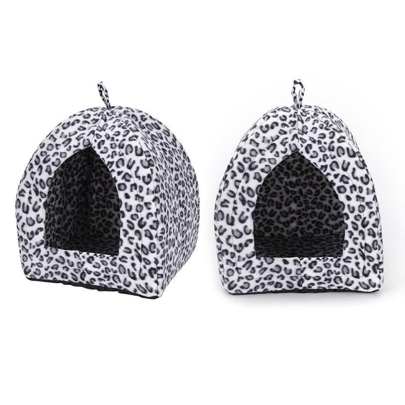 Comfortable Folding Pet House Kennel Dog Cat Bed Cave Tent