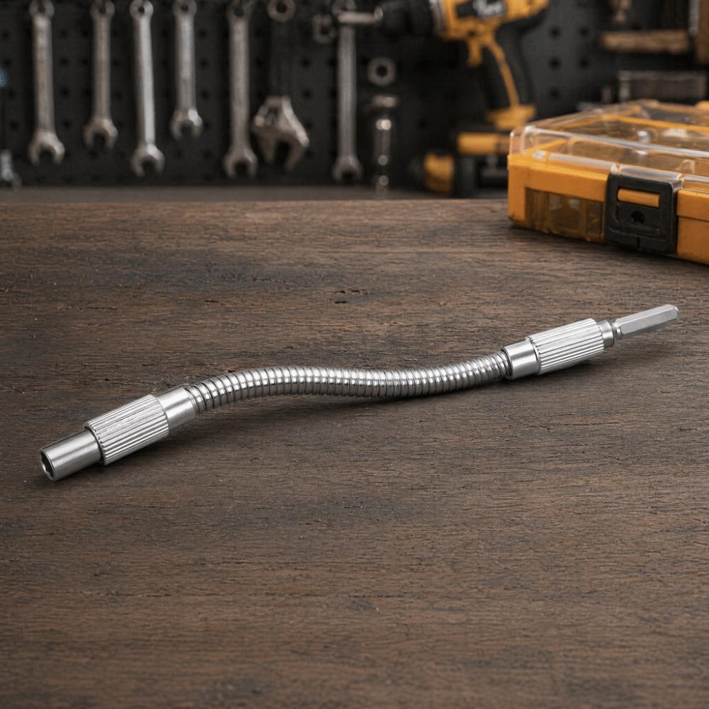 200mm Length Flexible Screwdriver Extension Magnetic Tip Soft Shaft Bit Holder Hard To Reach Areas