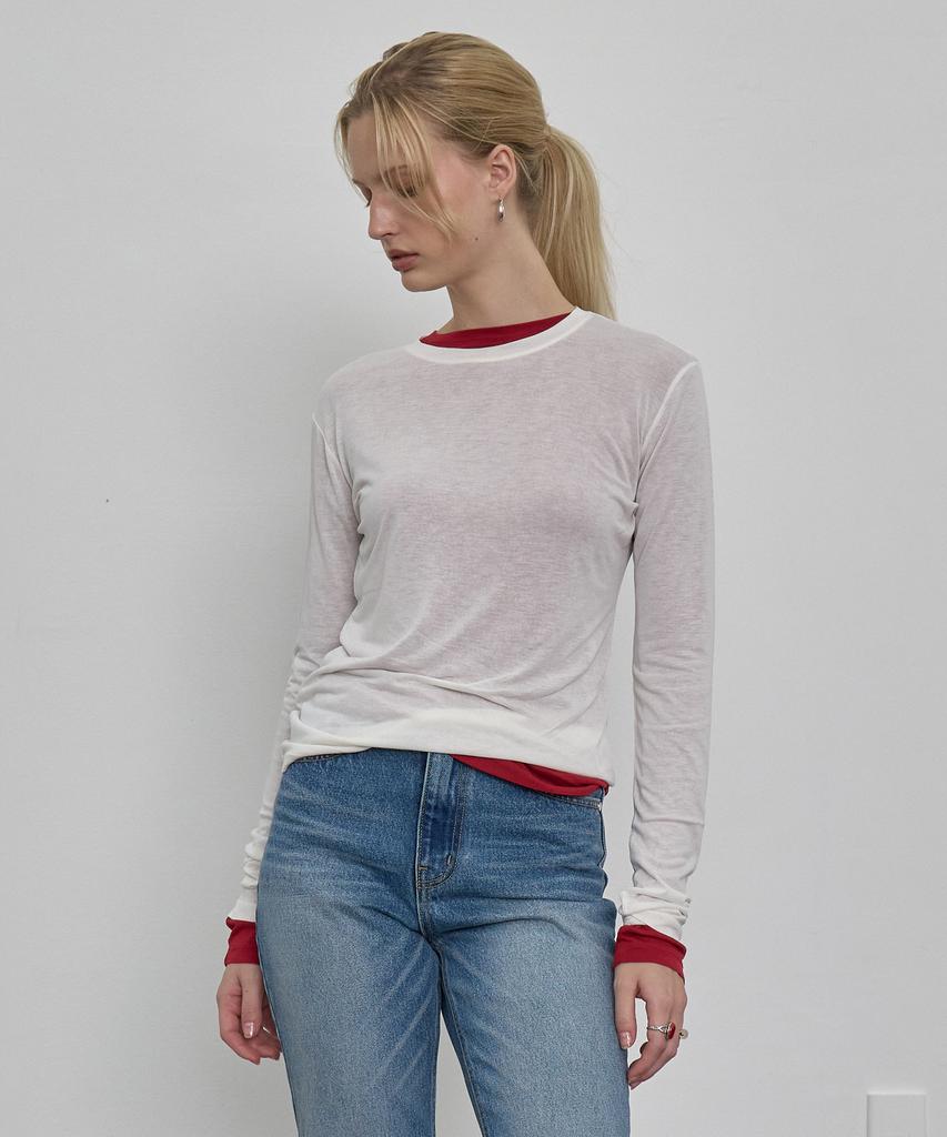 NUAKLE Slim Silk T-Shirt_White