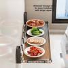 Modern Minimalist Aluminum Wall Mount Kitchen Storage Rack With Foldable Design For Home Use