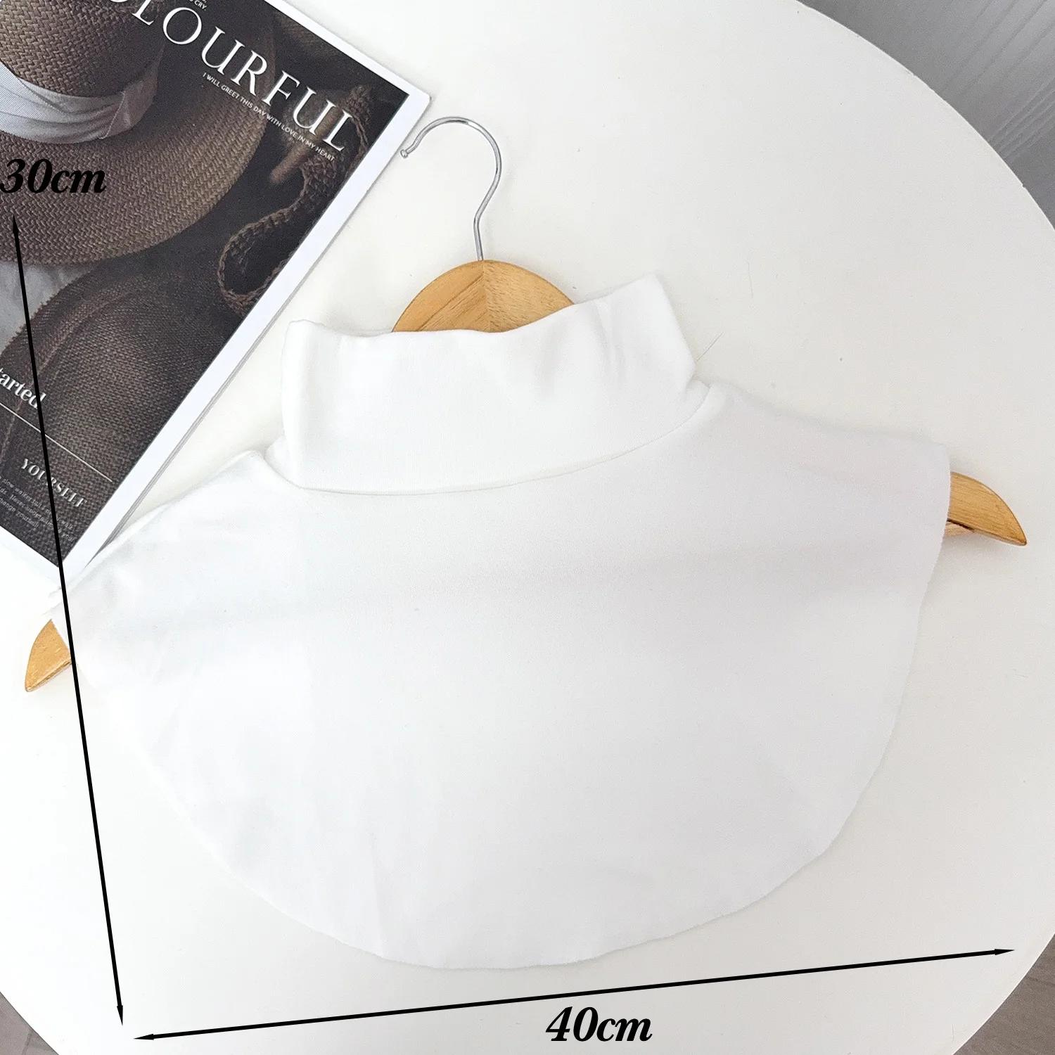 Осенне-зимний утолщенный бархатный съемный воротник женский водолазка свитер пуховик грязезащитный защитный воротник шарф