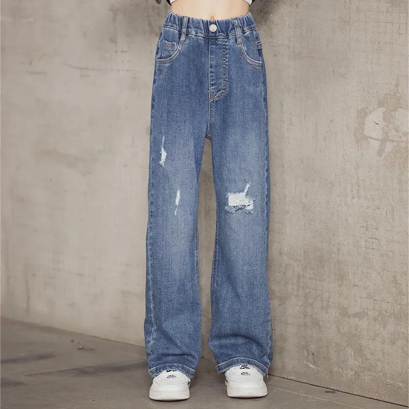 Kids Baby Girls Clothes Jeans Trousers Toddler Infant Denim Clothing Pants