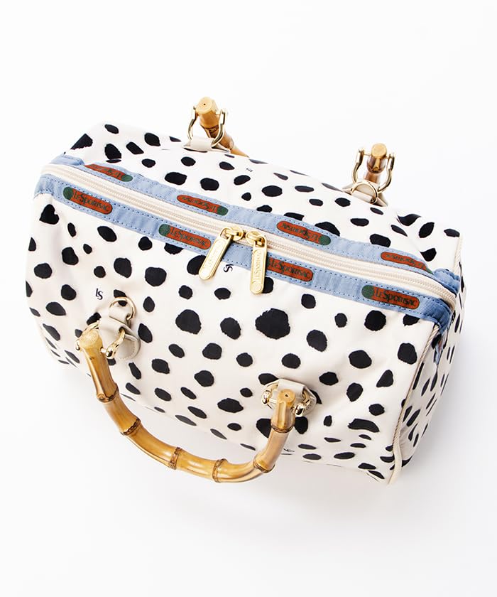 ★LeSportsac★ Bright Sepia Dalmatian Medium Belt Handle Tot Buy Boston MED Bamboo Bright Sepia Dalmatian [LeSportsac
