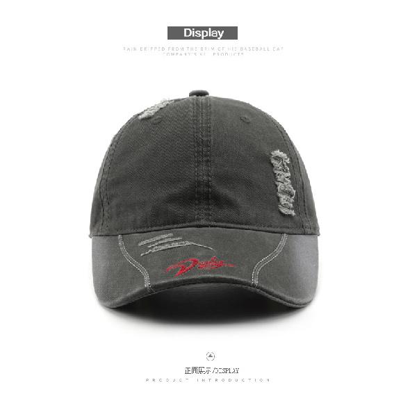 Women's washed cotton soft-top baseball cap, suitable for outdoor activities, men's travel cap, sun-protective visor
