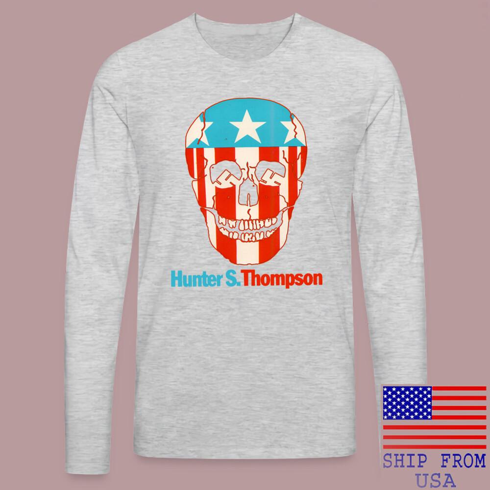 Hunter S. Thompson Gonzo Fear and Loathing Grey Size S2XL Unisex T-Shirt S
