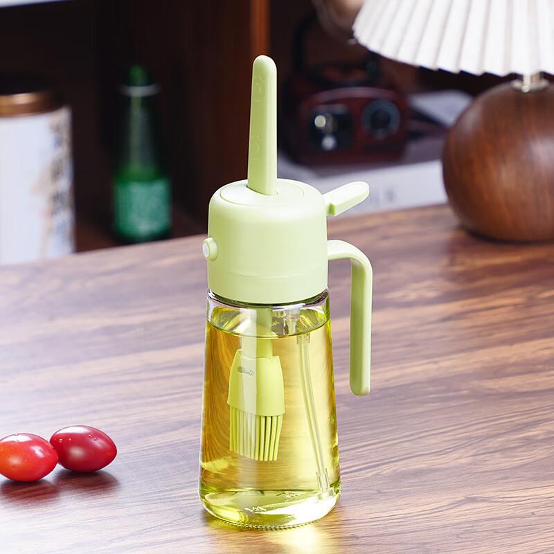 Wutuo Glass Oil Spray Bottle with Silicone Brush