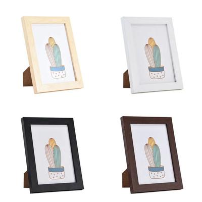 Handcraft Picture Frame Wooden Photo Display Frame Simple Photo Display Holder  Desktop Ornament