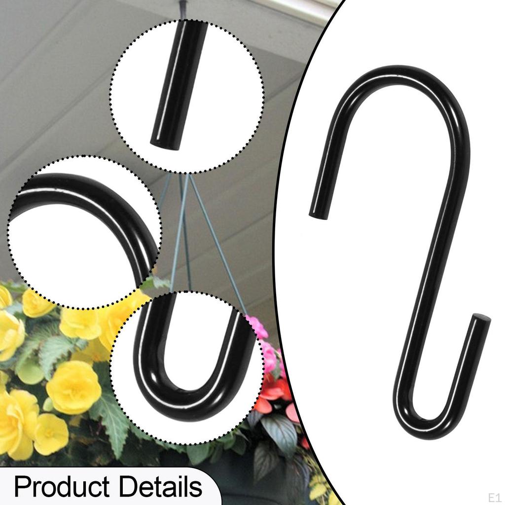 18Pcs S Hooks Plant Hangers Portable Heavy Duty Fence Tree Branch for Wind Chimes