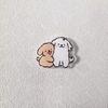 Magnetic Socket Pocket Stand Phone Grip Tok Bracket Korean Cute Cartoon Puppy Grip For iPhone Samsung Xiaomi Ring Finger Holder