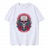 Mexico City Day of The Dead Summer Unisex Graphic Clothes Cotton Shirts Loose Tees Women Unisexs T Shirt Ropa Hombre Camisetas Tops