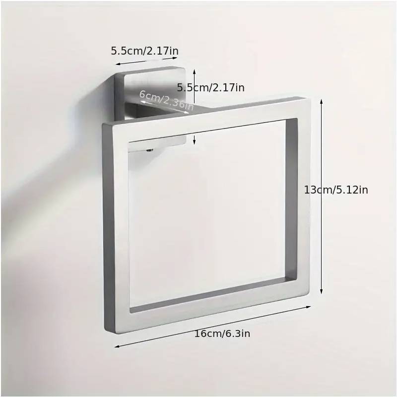 Stainless Steel Towel Ring For Bathroom With Durable Metal Holder For Home Use