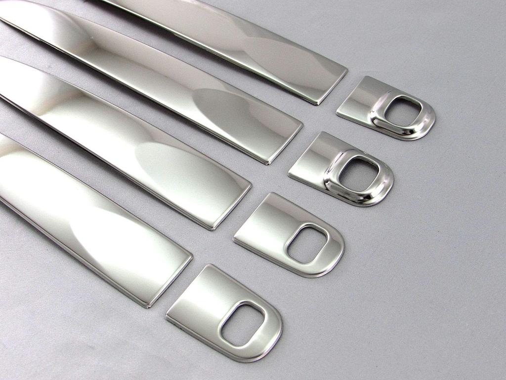 BRIGHTZ Finish Stainless Steel Door Handle Cover Half Cover Type for Wake LA A710 Ultra-Mirror Knob, [TNT600-NOBU-HS-AD0AE2FD0FH2] LA700S, LA710S,