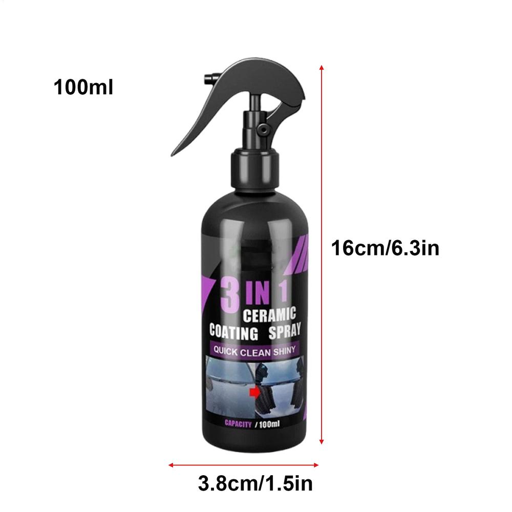 

Ceramic Coating Spray 100ml Powerful Nano Wax Ceramic Spray Professional Paint Care Liquid Renewal Agent Automotive Top Coats