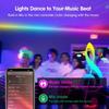 Tiras de Luces de Ambiente de Fondo RGB 5050 Color Bluetooth 5v Set de Luces TV Mesita de Noche Barra Luz de Ambiente Decoración de Iluminación