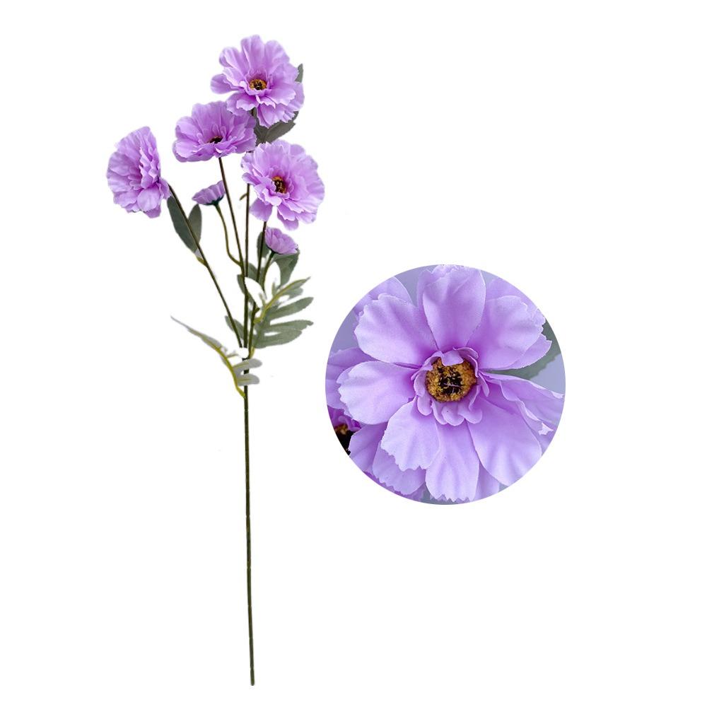 Романтичная Розовая Искусственная Цветок Цветочная Композиция Мягкое Украшение Шелковый Цветок Дорожный Указатель Украшение Сценический Фон Цветок фиолетовый