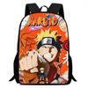 NARUTO Cartoon 15-inch Lightweight Backpack With Adjustable Shoulder Straps Kids Daily School Bag For Boys Girls Age 5-9