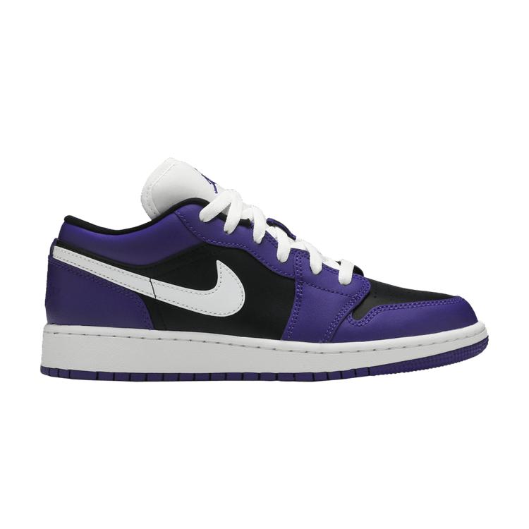 Air Jordan 1 Low GS Black Court Purple 36