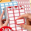 Waterproof Self-Adhesive Name Stickers - Large Opening, Easy to Write, Perfect for Office and Household Use