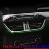 Accessories for Ford Focus 4 MK4 2019 2020-2025 Stainless Steel Central Control Air Condition Vent Outlet Underside Cover Trim