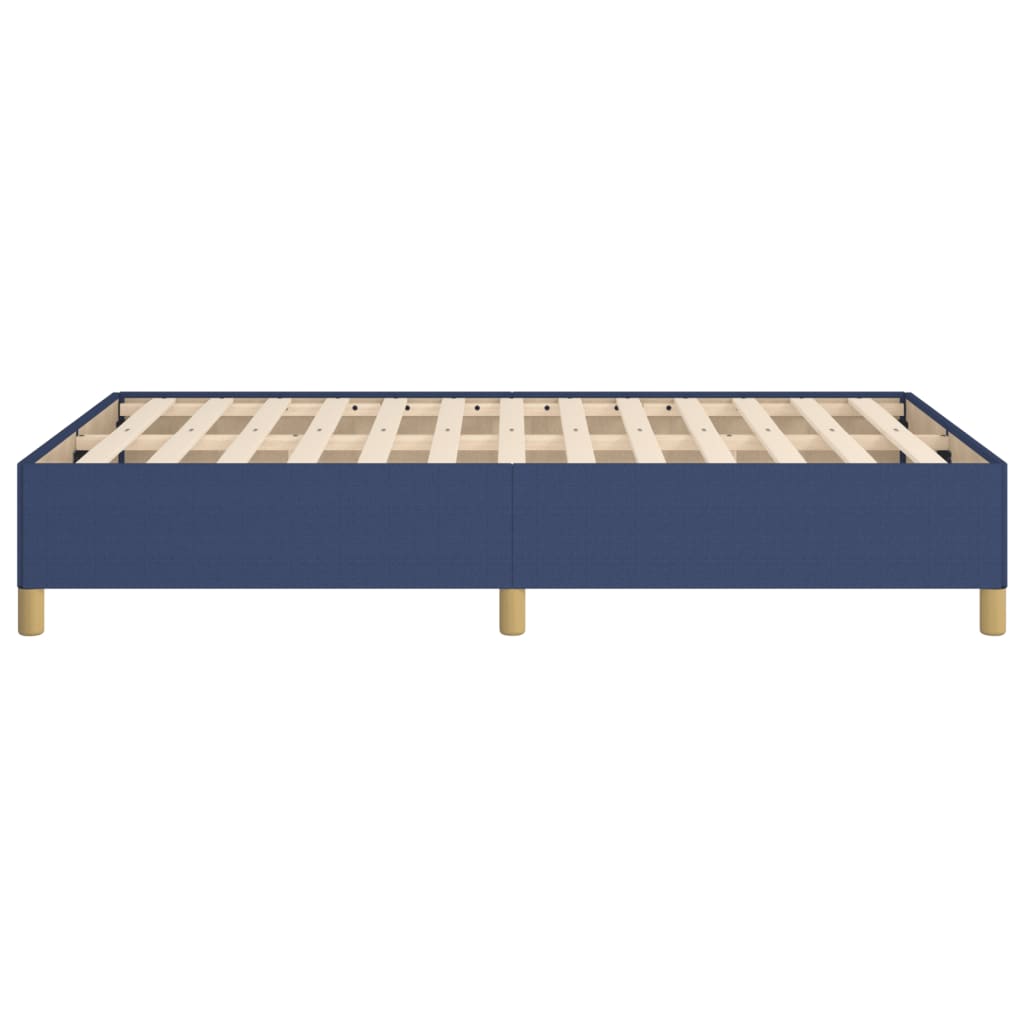 Bed Frame without Mattress Blue 120 x 200 cm Fabric