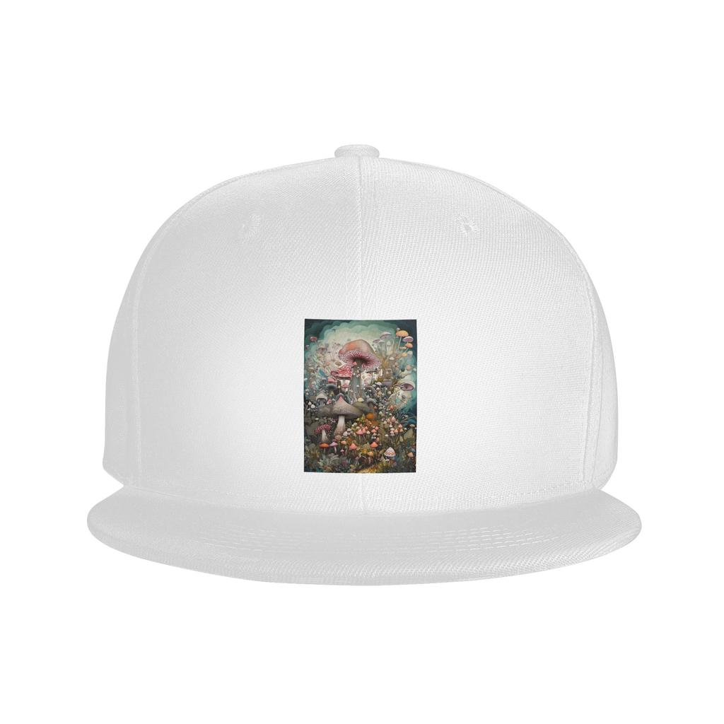 Magical Mushroom Field Baseball Caps Snapback Fashion Baseball Hats Breathable Casual Casquette Outdoor for Unisexs And WoUnisexs