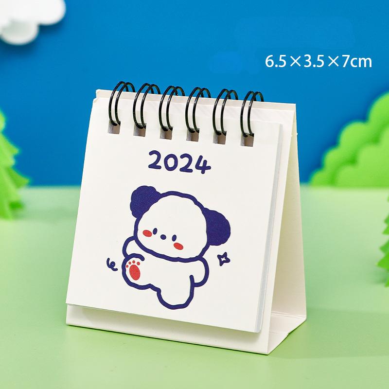 Cartoon-Mini-Tischkalender, Studenten-Desktop-Punch-In-Dekorationskalender, süßer Fruchttext-Tischkalender