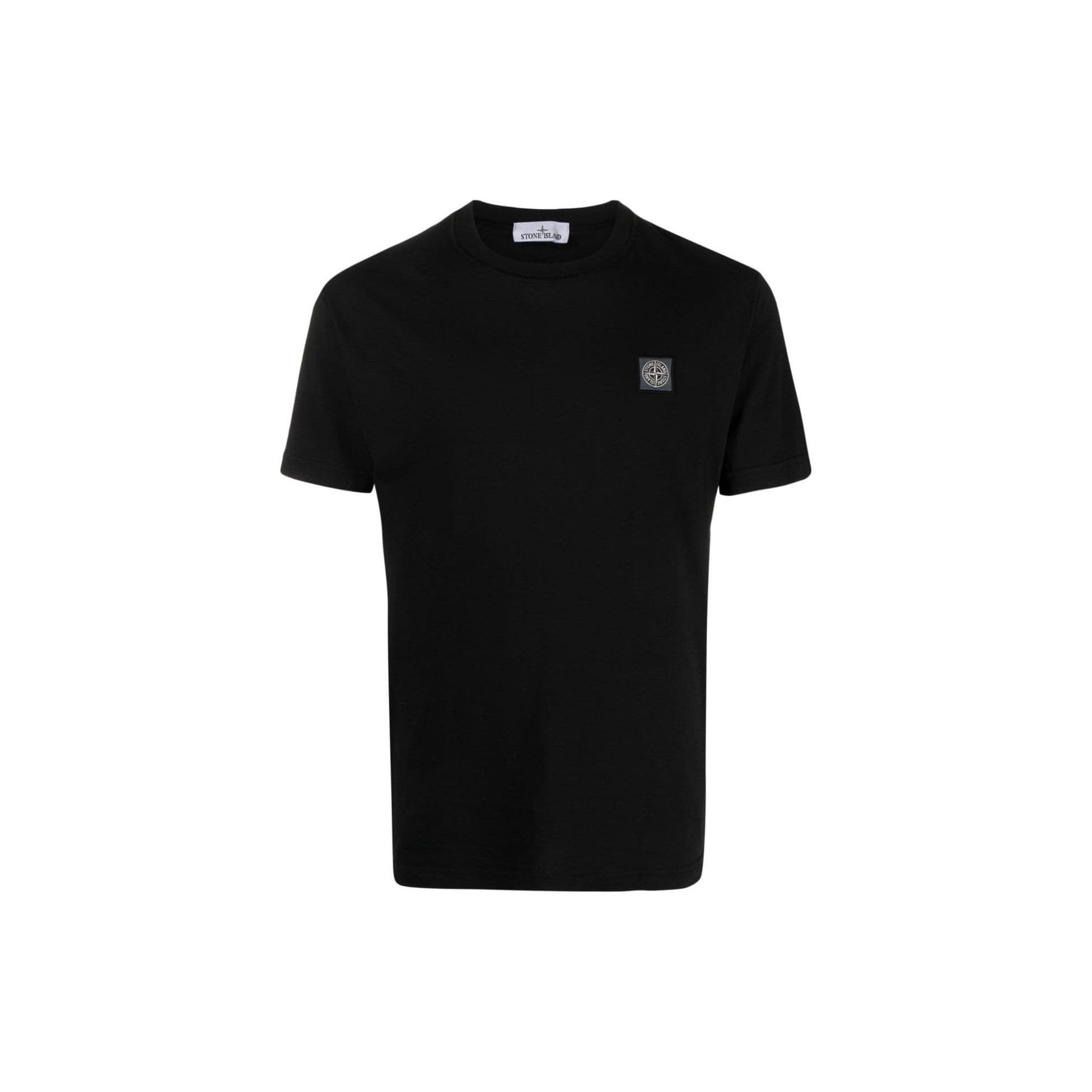 

Stone Island Logo Patch T-Shirt Black Men Tops 801523757-A0029 XXL