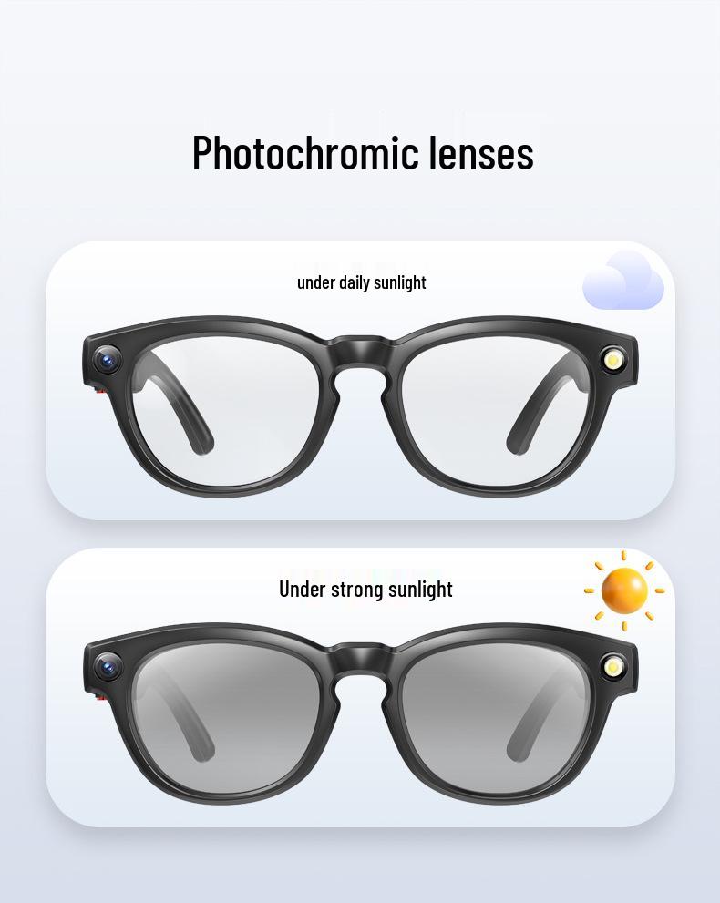 Q8 Smarte Brille: 8MP Kamera, Lokaler Speicher, Echtzeit-KI-Übersetzung