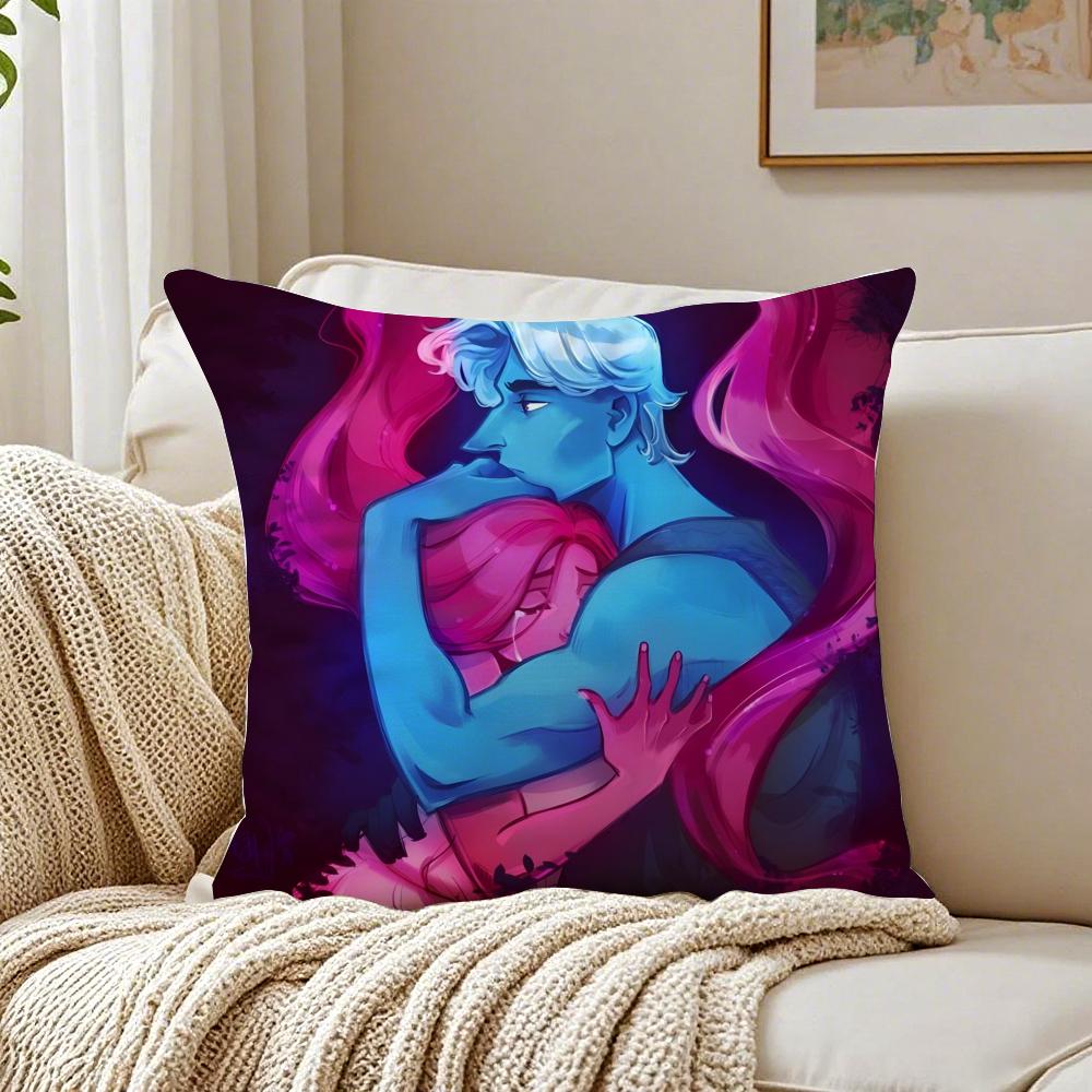 Mythic Romantic Manga LLore OOlympuse Cushion Cover Pillowcase Antidustmite living Room Sofa Decor Cushion Room